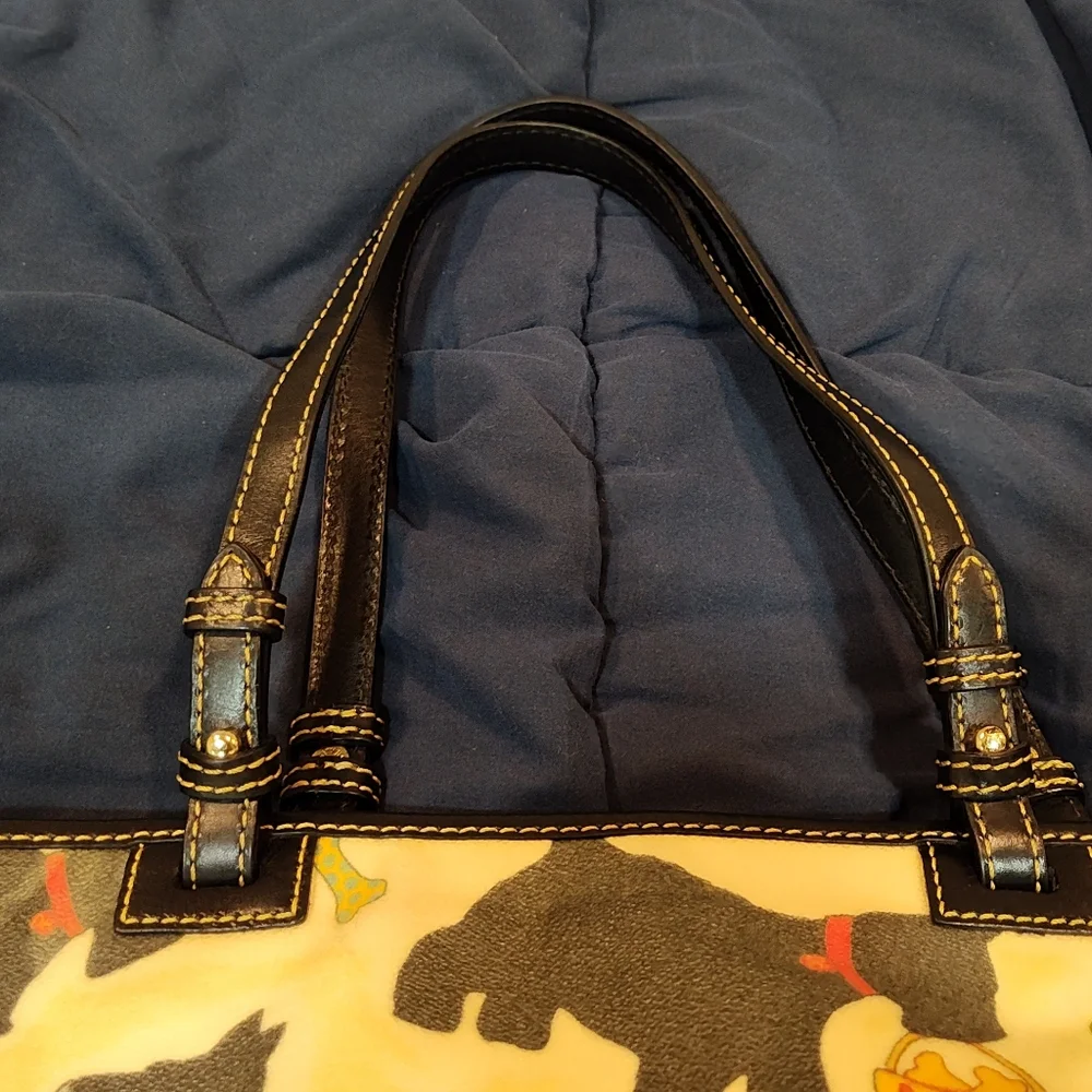 Dooney & Bourke Scottish Terriers/Scottie Dogs Tote Bag shoulder bag purse - Picture 3 of 7